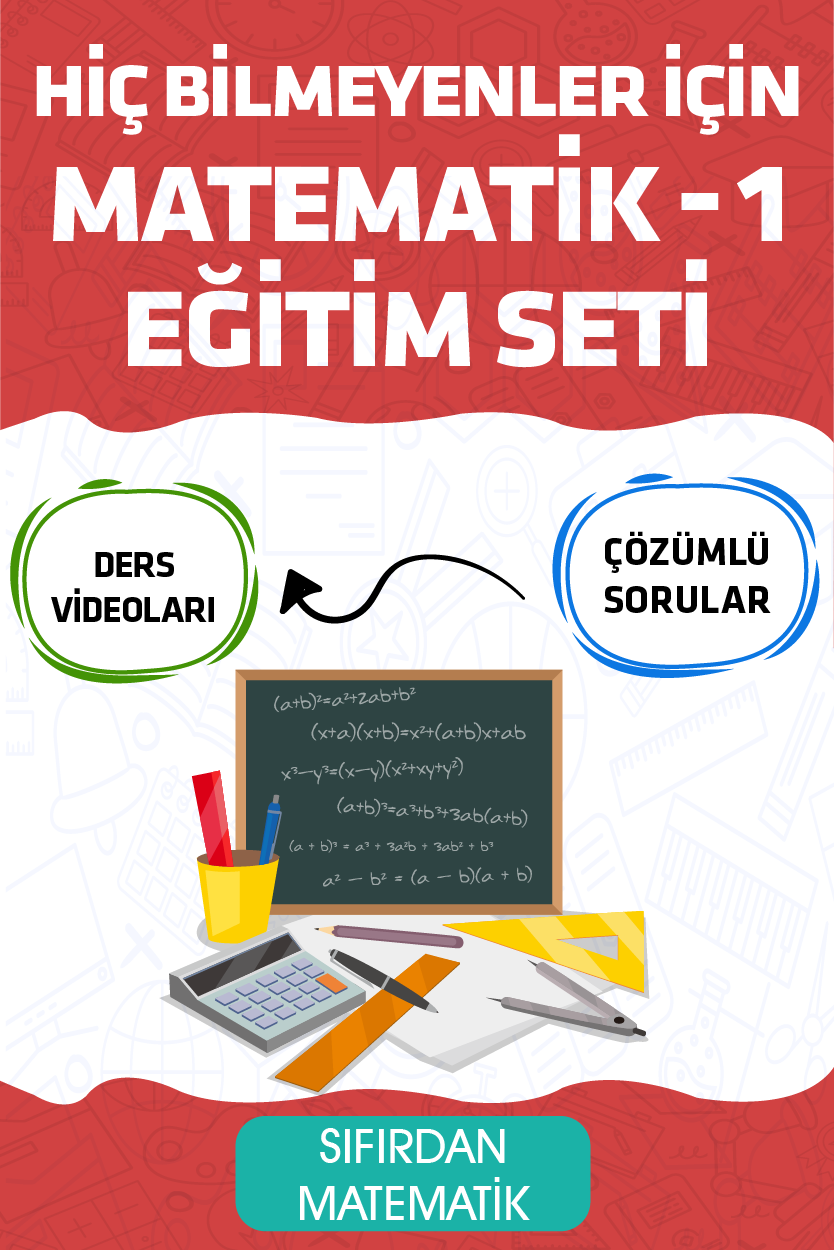 Hiç Bilmeyenler Için Matematik 1 Eğitim Seti