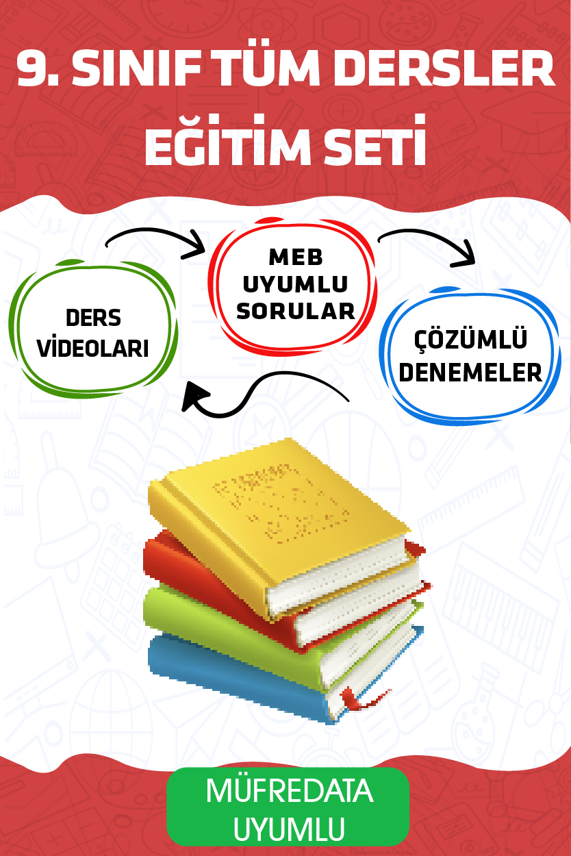 9. Sınıf Tüm Dersler Eğitim Seti