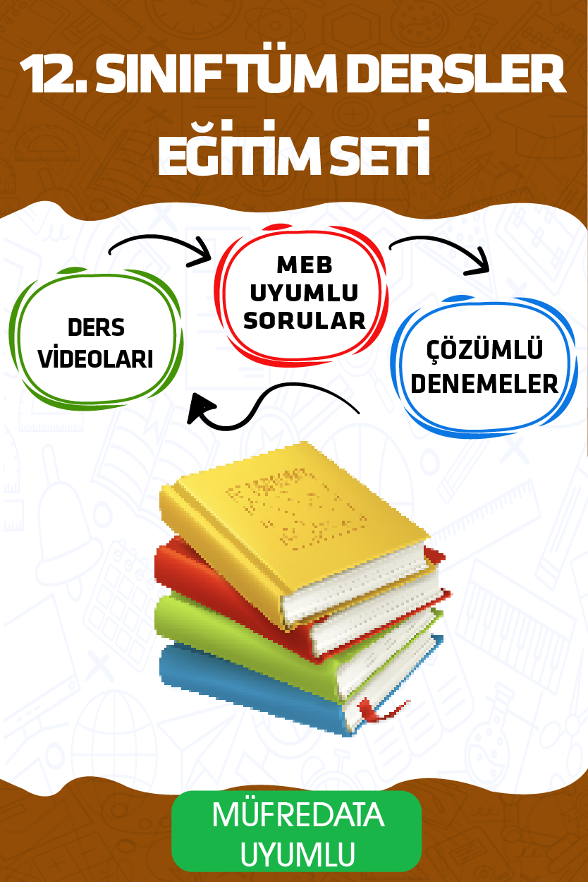 12. Sınıf Tüm Dersler Eğitim Seti