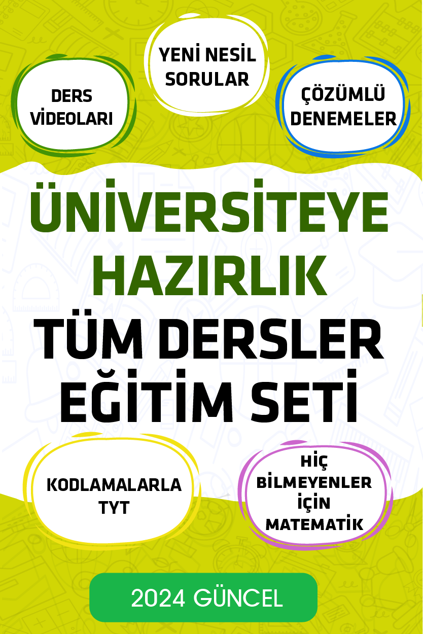 Üniversiteye Hazırlık Tüm Dersler Eğitim Seti